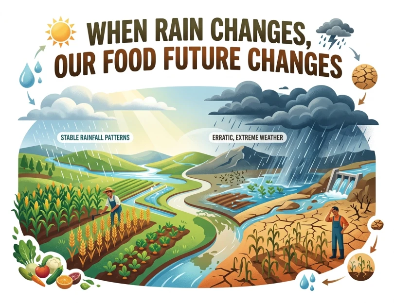 When Rain Changes, Our Food Future Changes